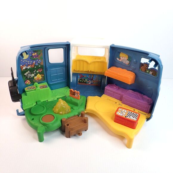 Fisher-Price Little People Songs & Sounds Camper Fold Out Playset (No Figures) - Picture 10 of 12